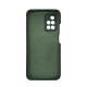 Чехол накладка Silicone Cover Soft Touch ЗК Xiaomi Redmi 10 темно-зеленый