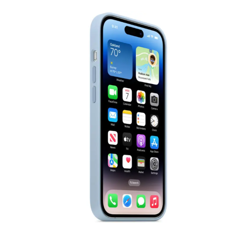 Чохол Silicone Case Original with MagSafe з анімацією iPhone 14 Pro Max Блакитний (Sky Blue)