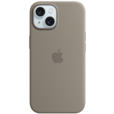 Чехол Silicone Case Original with MagSafe с анимацией iPhone 15 Серый (Clay)