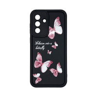 Чехол накладка Shock Sides Resistant With Image Samsung A36 / A56 Черный бабочки