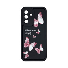Чехол накладка Shock Sides Resistant With Image Samsung A36 / A56 Черный бабочки