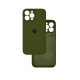 Чохол Silicone Case Camera Protective iPhone 13 Pro Max Темно-зелений