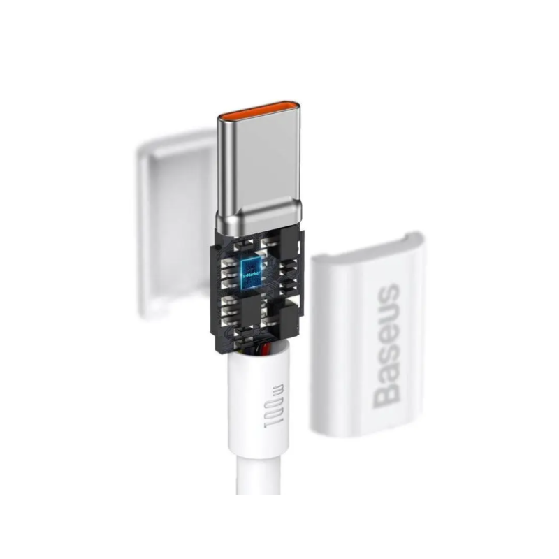 Кабель Type C-Type C Baseus Superior Series 100W 2m White