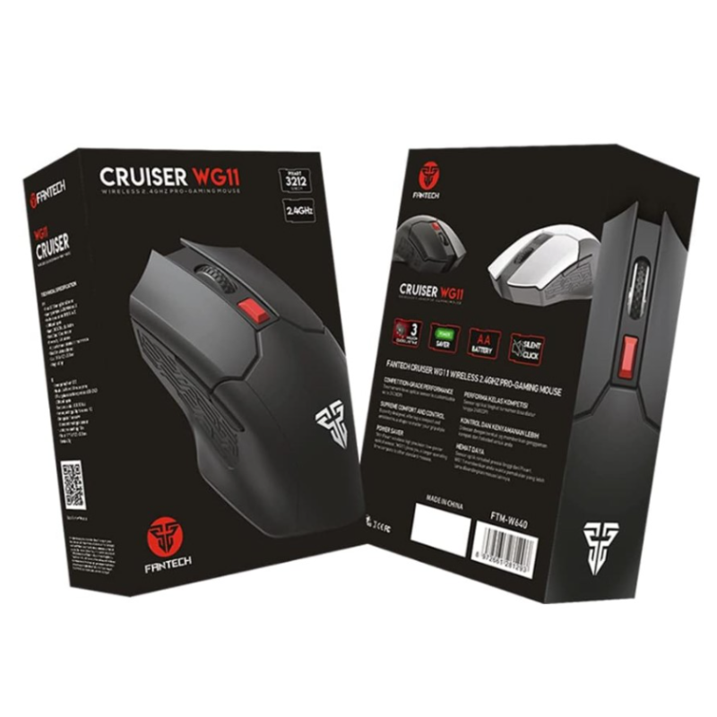 Миша бездротова Fantech WG11 Cruiser Silent Click Чорна