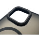 Чехол накладка Matte Corrugated Camera with MagSafe iPhone 16 Pro Max Черный