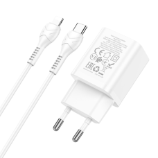 Зарядний пристрій Hoco N27 Innovative 20W (type C) +кабель Type C to Lighting