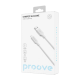 Кабель USB-Lighting Proove Striped Silicone 1m White