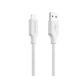 Кабель USB-Lighting Proove Striped Silicone 1m White