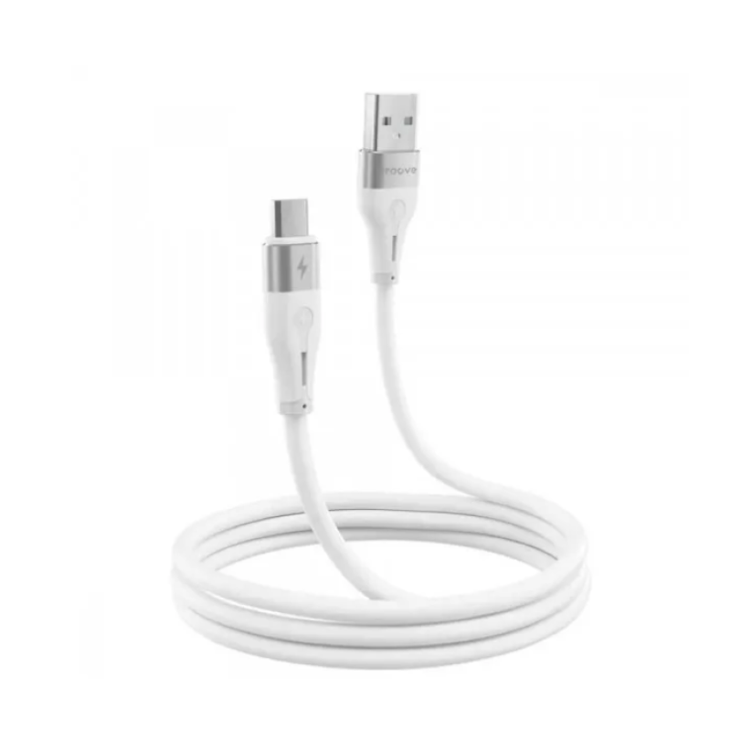 Кабель USB-Micro USB Proove Soft Silicone 2.4A 1m White