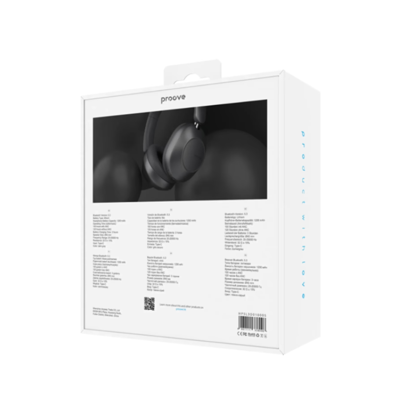 Навушники Bluetooth Proove Silence 3D ANC Dark Gray