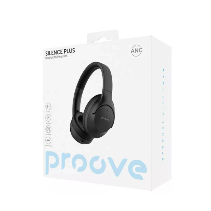 Навушники Bluetooth Proove Silence Plus ANC black