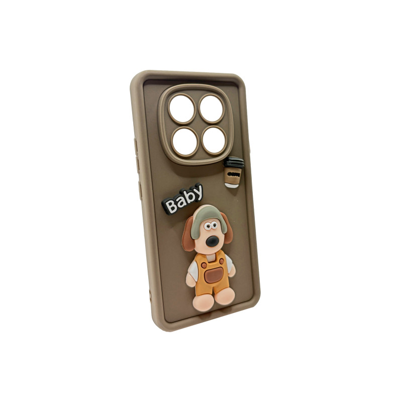 Чехол накладка Pretty Things Case Xiaomi Redmi Note 14 Pro 4G Brown Baby