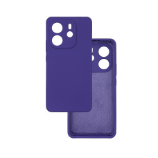 Чехол накладка Silicone Cover Soft Touch ЗК Xiaomi Redmi Note 14 4G Ультрафиолет