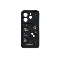 Чехол накладка Pretty Things Case Xiaomi Redmi Note 14 4G Black Coffee