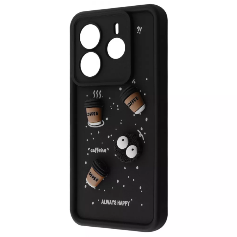 Чохол накладка Pretty Things Case Xiaomi Redmi Note 14 4G Black Coffee