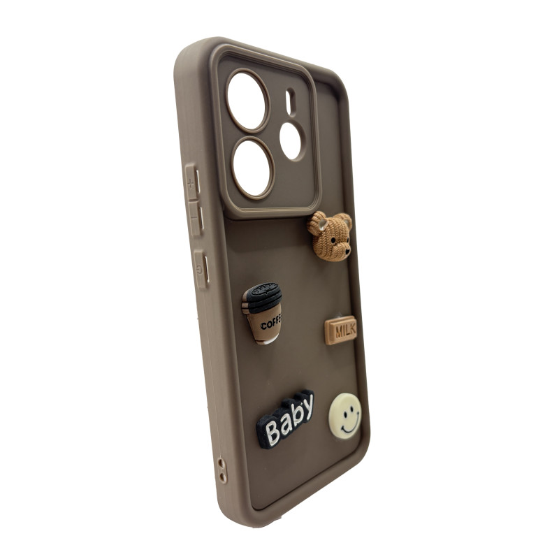 Чехол накладка Pretty Things Case Xiaomi Redmi Note 14 4G Brown Beer