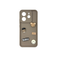Чехол накладка Pretty Things Case Xiaomi Redmi Note 14 4G Brown Beer