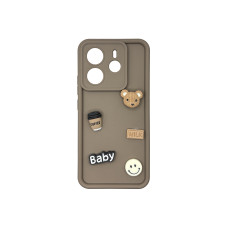 Чехол накладка Pretty Things Case Xiaomi Redmi Note 14 4G Brown Beer