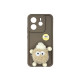 Чехол накладка Pretty Things Case Xiaomi Redmi Note 14 4G Brown Fluffy White