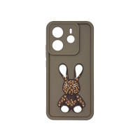 Чехол накладка Pretty Things Case Xiaomi Redmi Note 14 4G Brown Rabbit