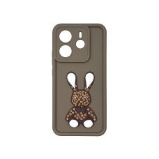 Чохол накладка Pretty Things Case Xiaomi Redmi Note 14 4G Brown Rabbit