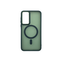 Чохол накладка Matte Corrugated Camera with MagSafe Samsung A35 Зелений