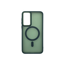 Чехол накладка Matte Corrugated Camera with MagSafe Samsung A35 Зеленый