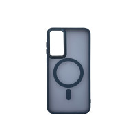 Чехол накладка Matte Corrugated Camera with MagSafe Samsung A55 Синий