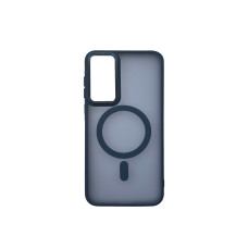Чехол накладка Matte Corrugated Camera with MagSafe Samsung A55 Синий