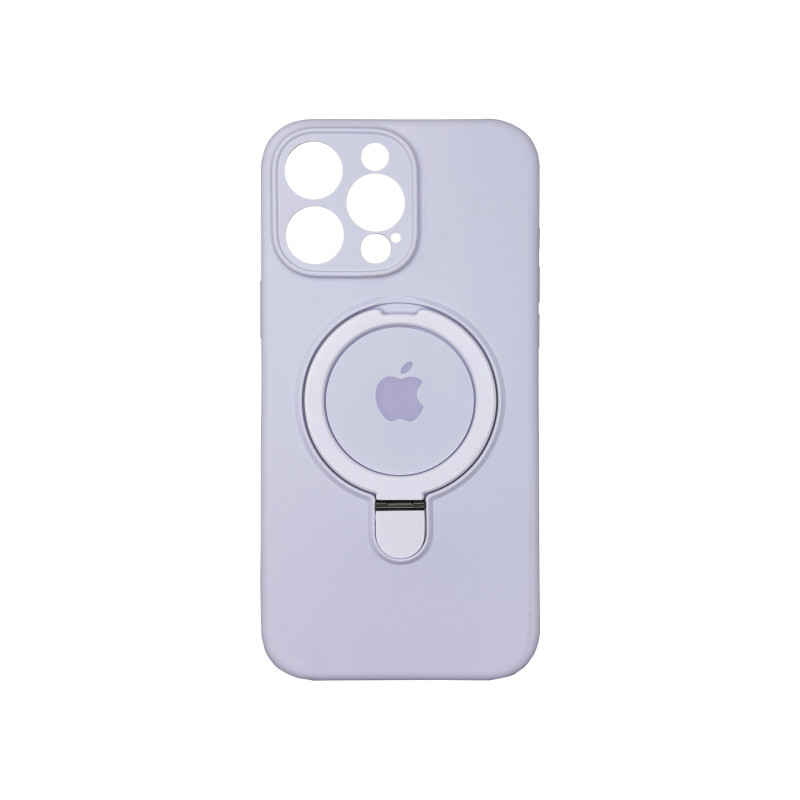Чохол накладка Silicone Case with Ring Stand iPhone 16 Pro Max Лаванда