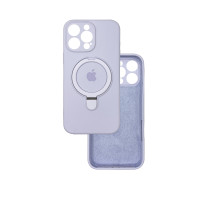 Чохол накладка Silicone Case with Ring Stand iPhone 16 Pro Max Лаванда