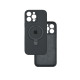 Чехол накладка Silicone Case with Ring Stand iPhone 16 Pro Max Dark Grey