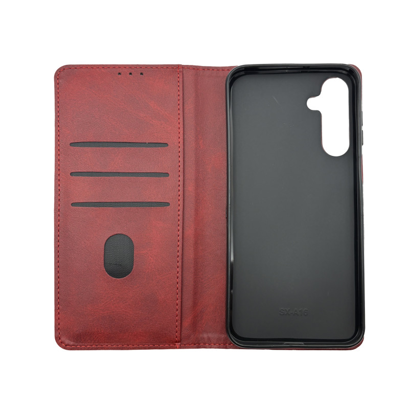 Чехол книжка Business leather Samsung A16 Красный