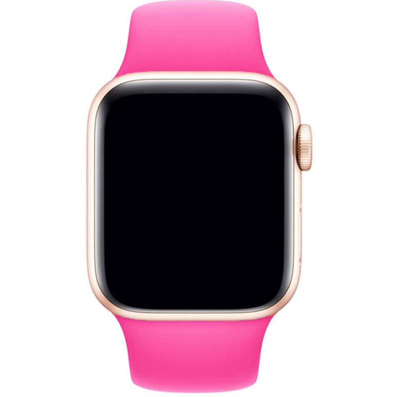 Ремінець Apple Watch silicone 38/40/41 mm Фуксія (Barbie pink)