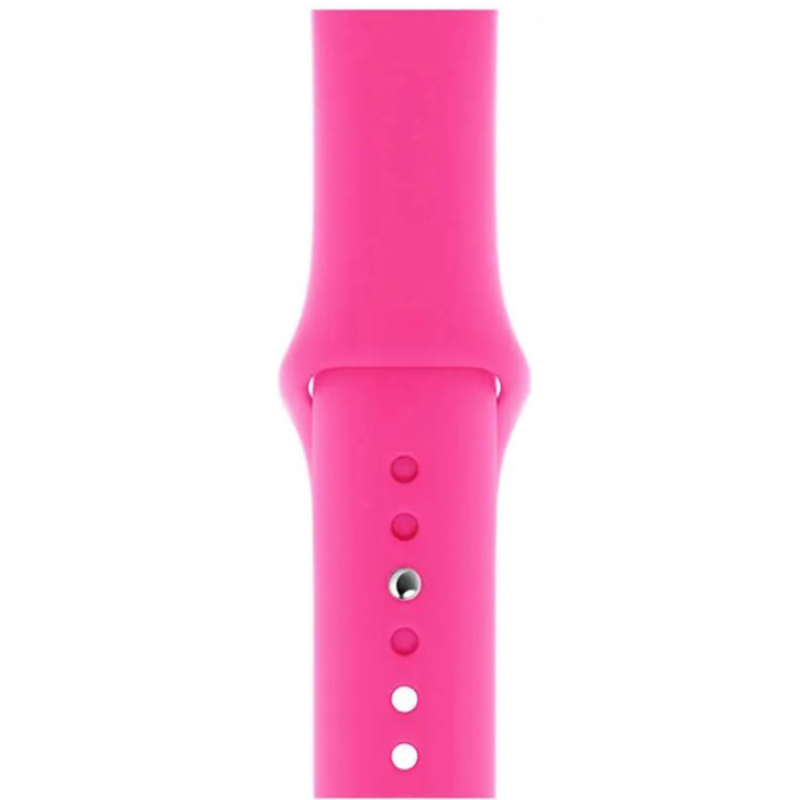 Ремінець Apple Watch silicone 38/40/41 mm Фуксія (Barbie pink)