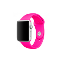 Ремінець Apple Watch silicone 38/40/41 mm Фуксія (Barbie pink)