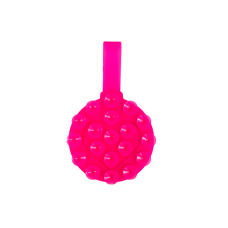 Держатель-присоска для мобильного телефона Round Silicone with a Strap Фуксия