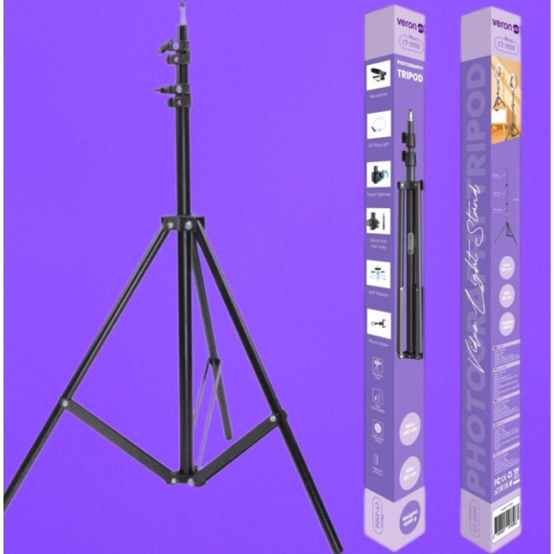 Штатив 210см Veron CT2100 з кріпленням 1/4