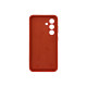 Чехол накладка Silicone Cover Soft Touch ЗК Samsung S24 / S25 Красный