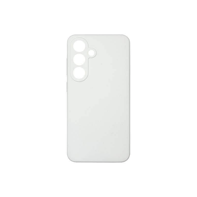 Чехол накладка Silicone Cover Soft Touch ЗК Samsung S24 / S25 Белый