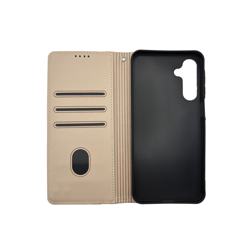 Чехол книжка Deluxe Samsung A16 Пудра