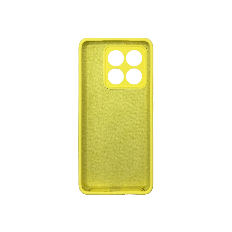 Чехол накладка Silicone Cover Soft Touch ЗК Xiaomi 14T Желтый