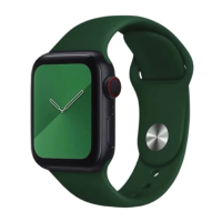 Ремінець Apple Watch silicone 38/40/41 mm темно-зелений (Dark green)