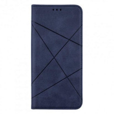 Чехол книжка Business leather Xiaomi Poco X3 Темно-синий