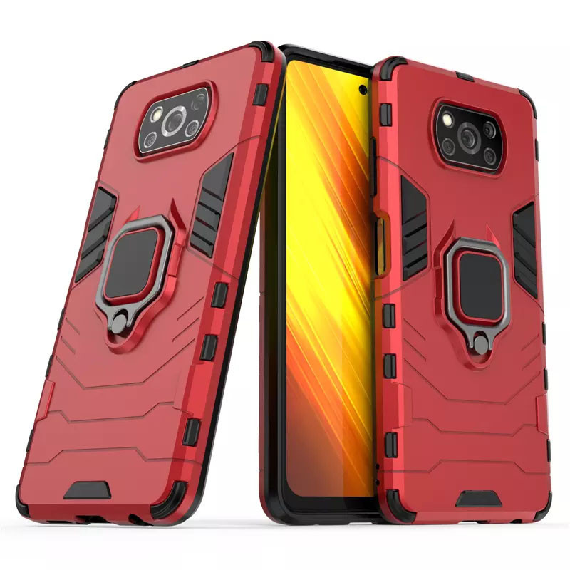Чохол накладка Transformer Ring Xiaomi Poco X3 Red