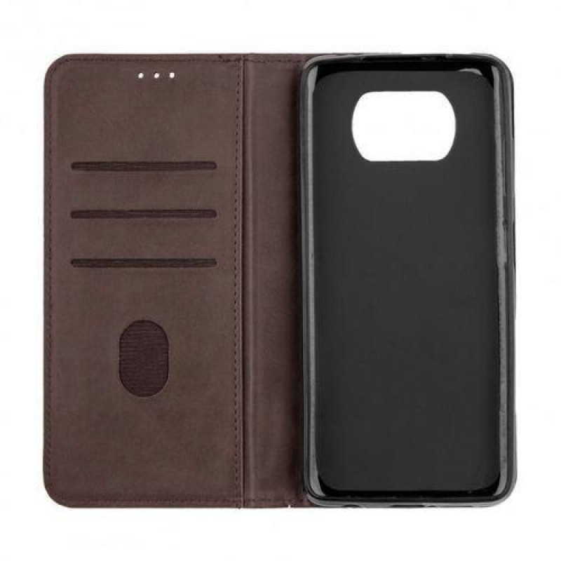 Чохол книжка Business leather Xiaomi Poco X3 Коричневий