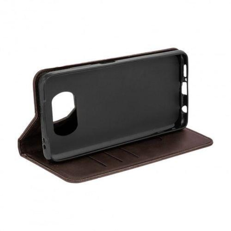 Чохол книжка Business leather Xiaomi Poco X3 Коричневий