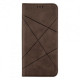 Чохол книжка Business leather Xiaomi Poco X3 Коричневий