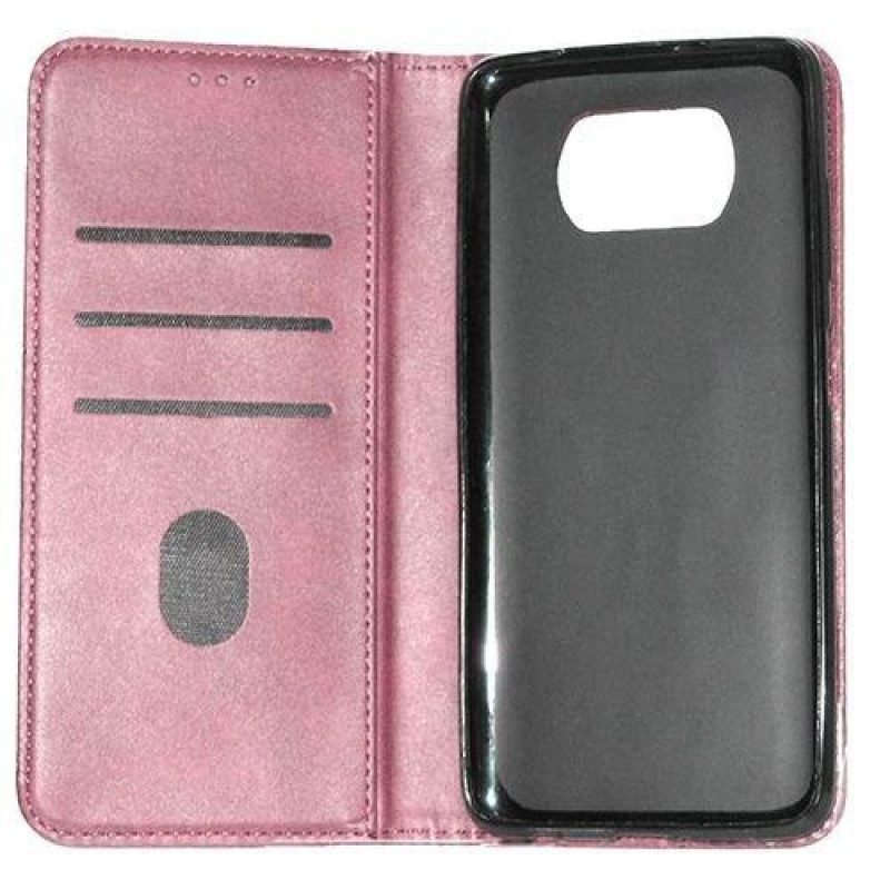 Чохол книжка Business leather Xiaomi Poco X3 Рожевий