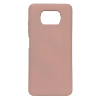 Чохол накладка Silicone Case Xiaomi Poco X3 Пудра